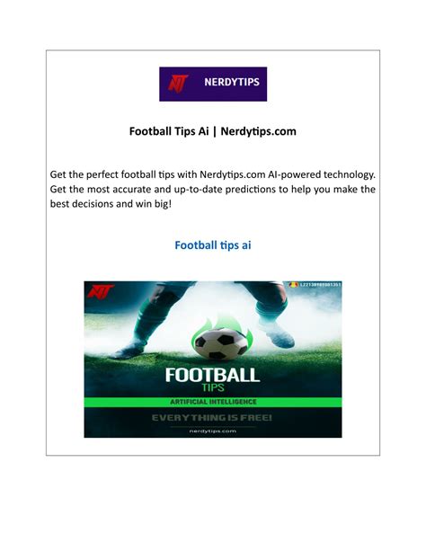 football betting tips ai|NerdyTips .